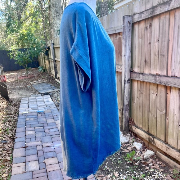 Umgee Dip Dye Lady’s Top im Peacock; Size Small - Picture 3 of 7